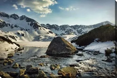 Постер Река в горах