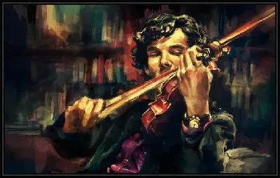 Картина Игра на скрипке