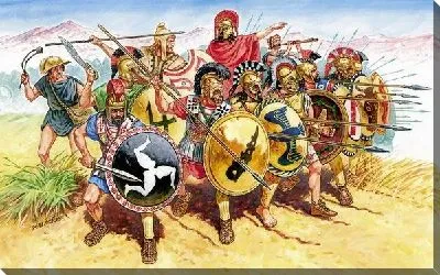 Картина маслом Битва