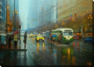 Постер Вечер. Дождь