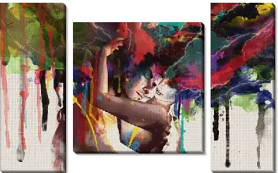 Модульная картина Объятия