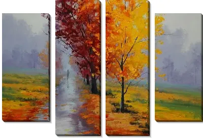 Модульная картина Осенний пейзаж №2