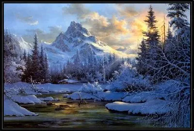 Рассвет в горах