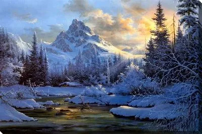 Рассвет в горах