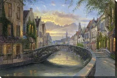 Картина Пейзаж с мостом