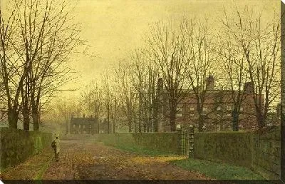 Картина Аллея осенью