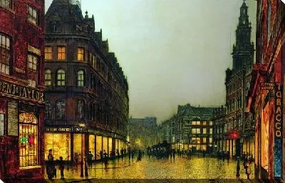 Английский город ночью