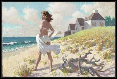 Девушка на пляже №3