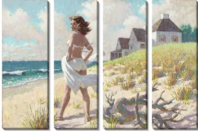 Девушка на пляже №3