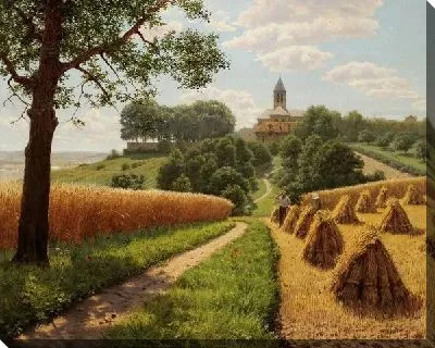 Картина маслом Стога сена №3