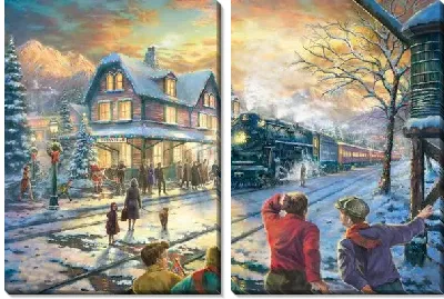 Картина У железной дороги