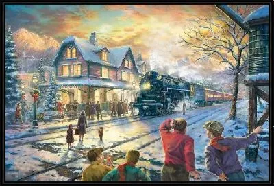 Картина У железной дороги