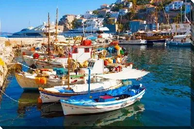 Постер Лодки у причала №3