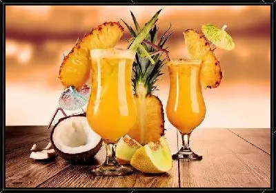 Картина Коктейли с ананасовым соком