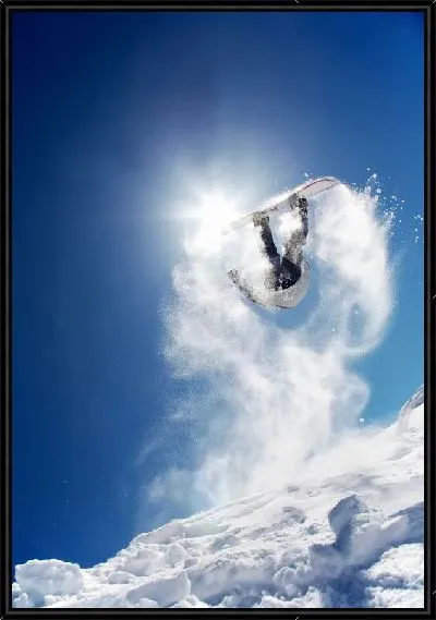 Картина Прыжок на сноуборде