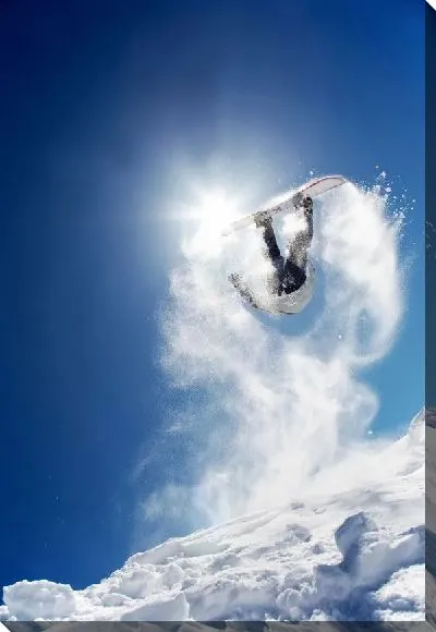 Постер Прыжок на сноуборде