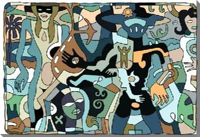 Картина маслом Абстрактная композиция