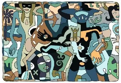 Плакат Абстрактная композиция