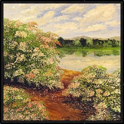 Картина Кусты белой сирени