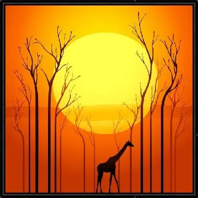 Жираф в Африке