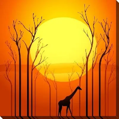 Жираф в Африке