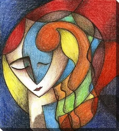 Картина маслом Девушка №5