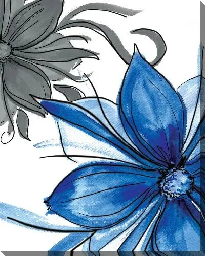 Постер Синие цветы