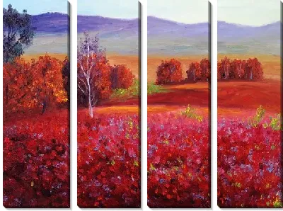 Модульная картина Осенний пейзаж №3