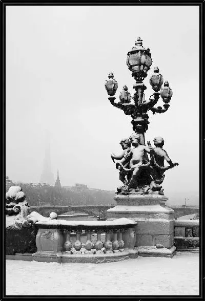 Картина Фонарь в Париже