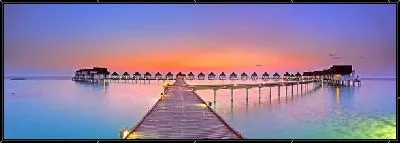 Картина Виллы на берегу океана