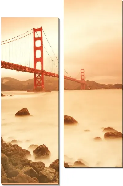 Модульная картина Мост Золотые ворота в Сан-Франциско