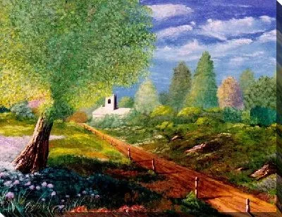 Картина маслом Проселочная дорога №2