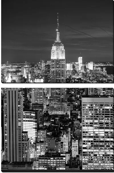 Модульная картина Небоскребы в Нью-Йорке