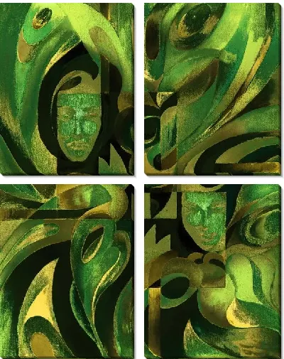 Модульная картина Лица