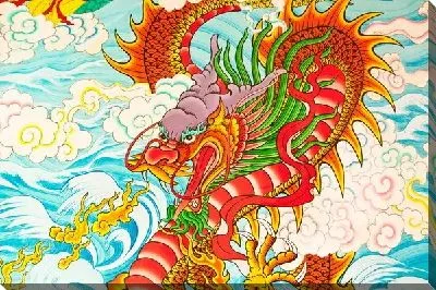 Китайский дракон яркий