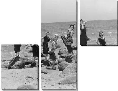 Модульная картина На пляже №2