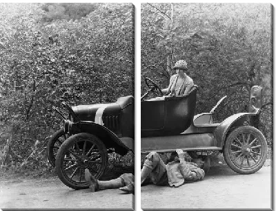 Модульная картина Ремонт авто