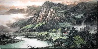 Картина маслом Горный пейзаж №2