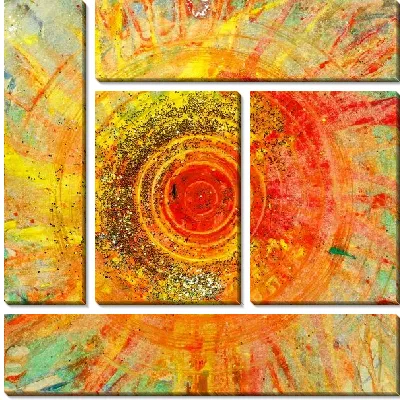 Модульная картина Солнечная композиция