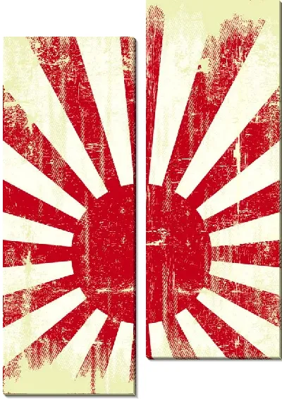 Модульная картина Японский флаг