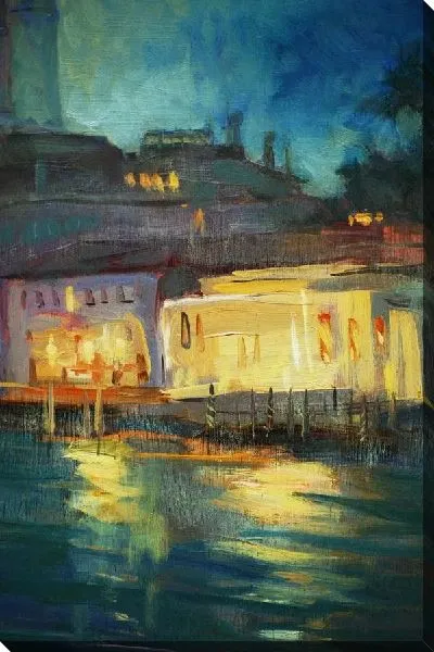 Картина маслом Ночной пейзаж №2