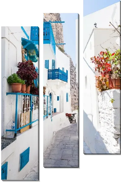 Модульная картина Улица Греции