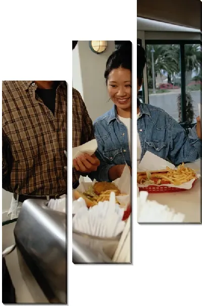 Модульная картина В ресторане №4