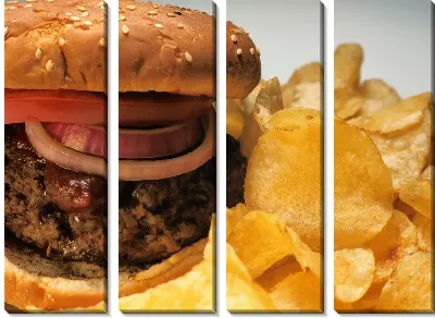 Модульная картина Гамбургер №17