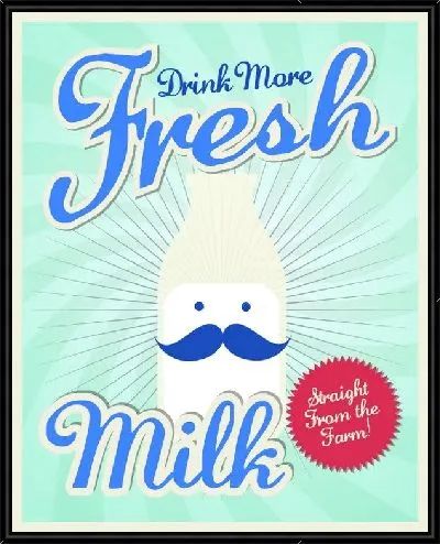 Картина Реклама молока