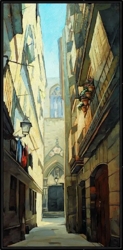 Картина Улица в Барселоне