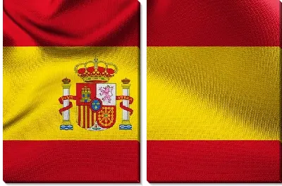 Модульная картина Флаг Испании