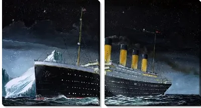 Модульная картина Титаник