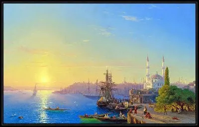 Вид на Константинополь и Босфор (1856 г.)