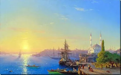 Вид на Константинополь и Босфор (1856 г.)